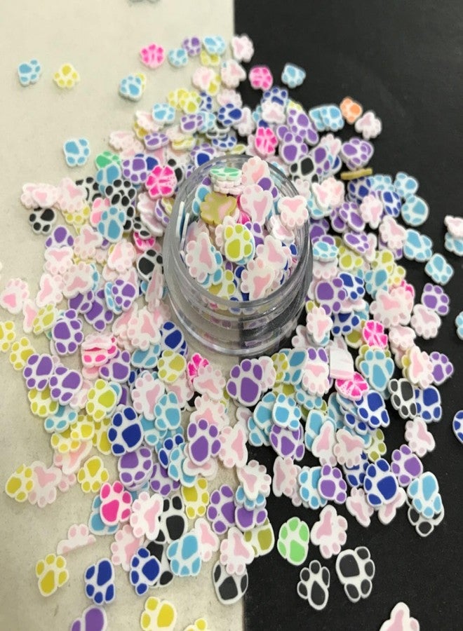 PrettyG 50g/Pack Paw Print Slices Supplies Polymer Soft Clay Fimo DIY Decoration for Resin Nail Art Slime Cake Dessert MX15 - Image 3