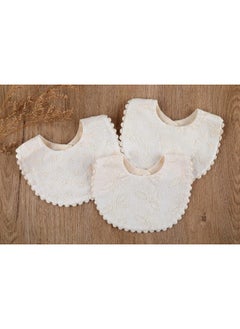 GZMM Baby Bib For Girls, Reversible Waterproof Handmade Natural Cotton Baby Drool Bib 0-12 months 2 Pack  - Image 3