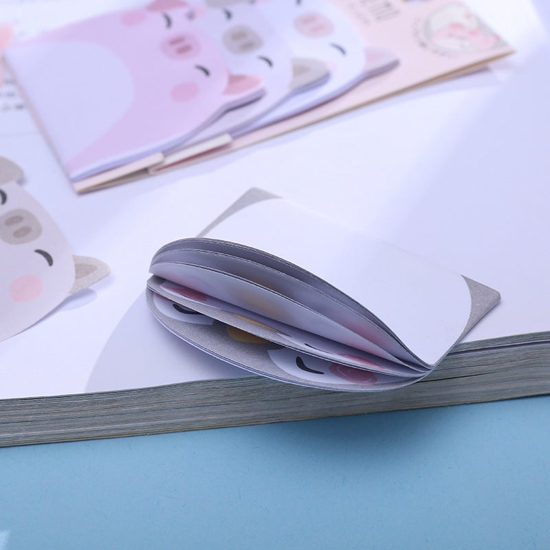 Sheng Shu Super Sticky Cartoon Post-It Notes Cute Set 3 Animal Stacking Combinations Student Note Paper 45 Pages - Image 4