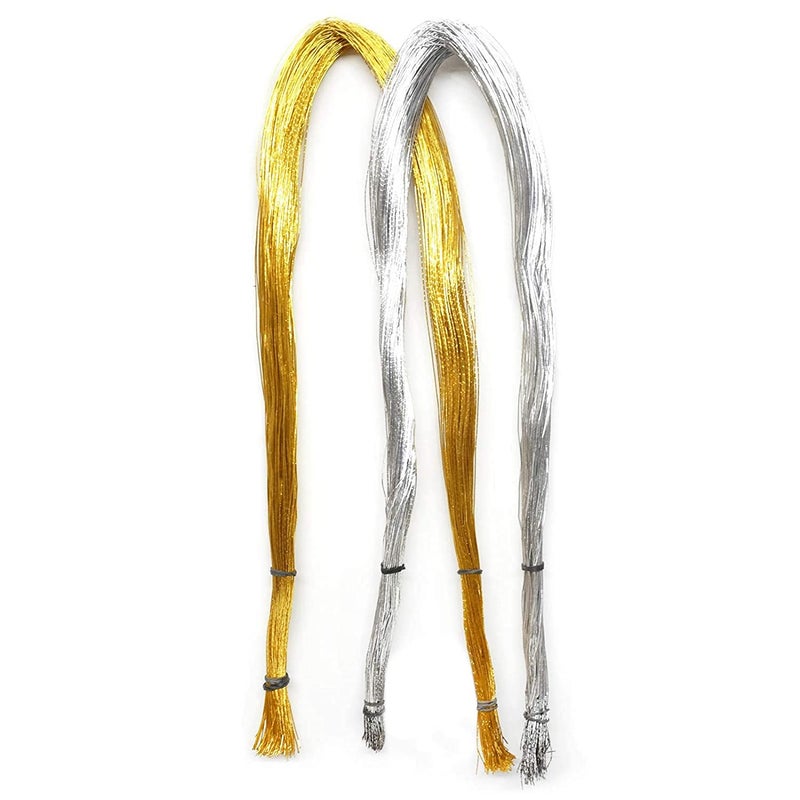 Ditya Crafts Flexible Wires Used for Flower Making Stockings Hobby Crafts DIY Crafts Mix Golden and Sliver - Image 2