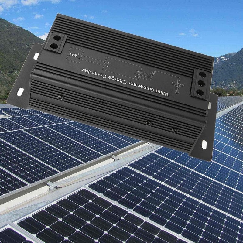 Wind Turbine Generator Charge Controller, 12V/24V/48V Auto Voltage Detection, 400W - 1000W Wind Charge Controller with Overcharge Overload Protection for Home Boat Street - Image 2