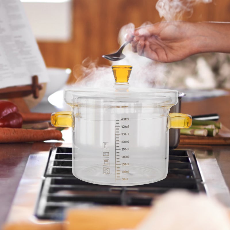 🍳 قدر طهي بغطاء للاستخدام في المطبخ تصميم زجاجي متين لأداء طويل الأمد - Image 5
