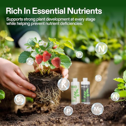 VIVOSUN Liquid Nutrients Base A & B Bundle, Grow Big Hydroponic Fertilizer, Supports Vegetative and Flowering Stages for Outdoor, Indoor Plants, Best Plant Food, Set of 8oz - Image 2