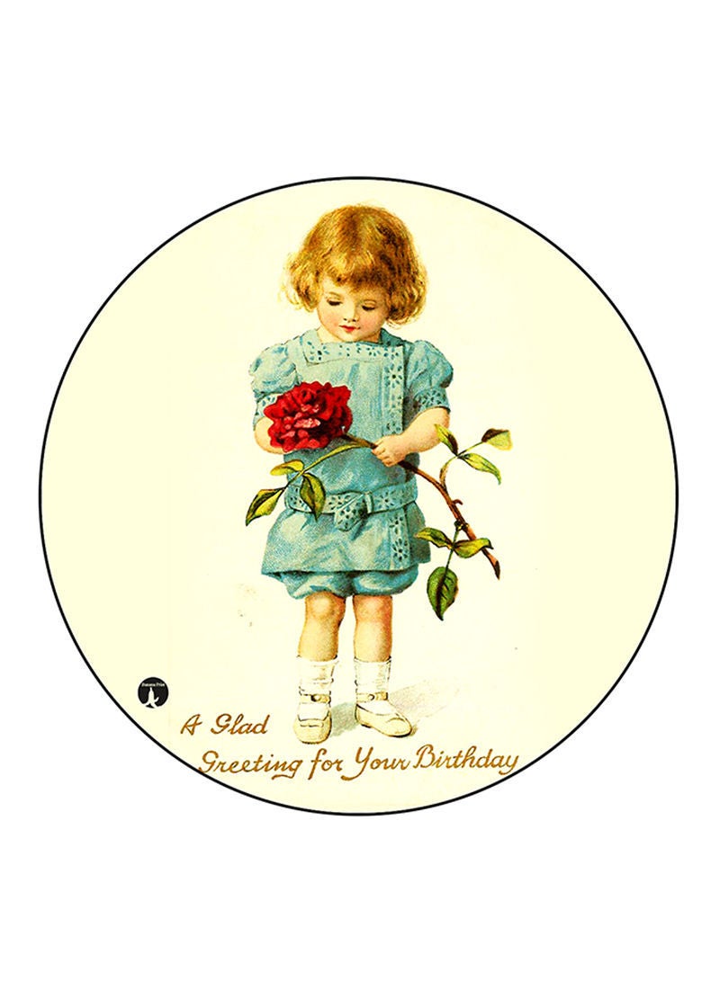 RKN Vintage Art Printed Mouse Pad Multicolour