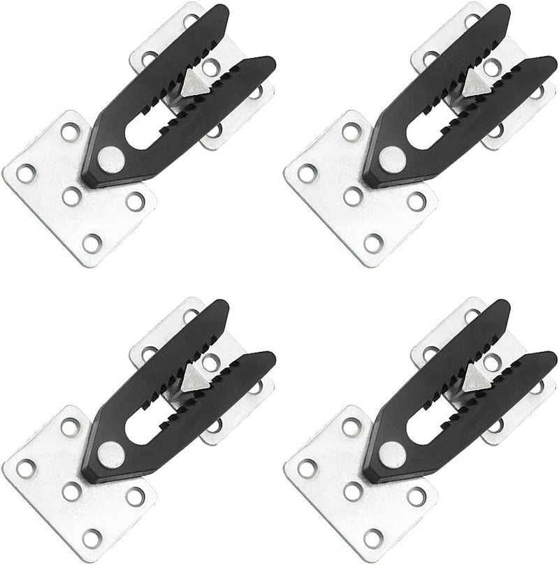 TOVOT 4PCS Sectional Couch Connectors Set Steel Sofa Connector Couch Clips Sectional Connectors for Furniture