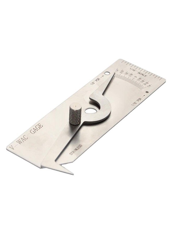 Utoolmart V-wac Welding Gauge 0-1/4 inches Stainless Steel Welding Inspection Tools - Image 4