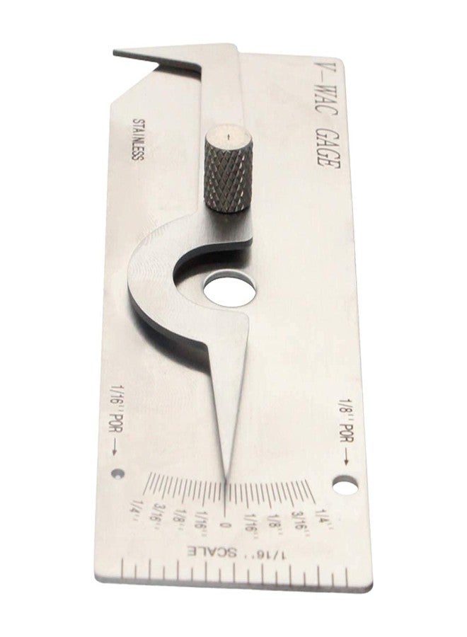 Utoolmart V-wac Welding Gauge 0-1/4 inches Stainless Steel Welding Inspection Tools - Image 3