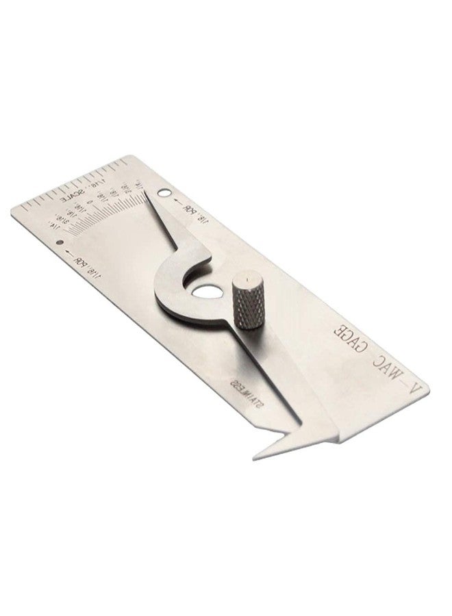 Utoolmart V-wac Welding Gauge 0-1/4 inches Stainless Steel Welding Inspection Tools - Image 2
