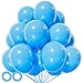 KUULBELA Light Blue Balloon 110pcs Blue Latex Balloons12 inch for Birthday Weddingwith 2 Ribbons - Image 2