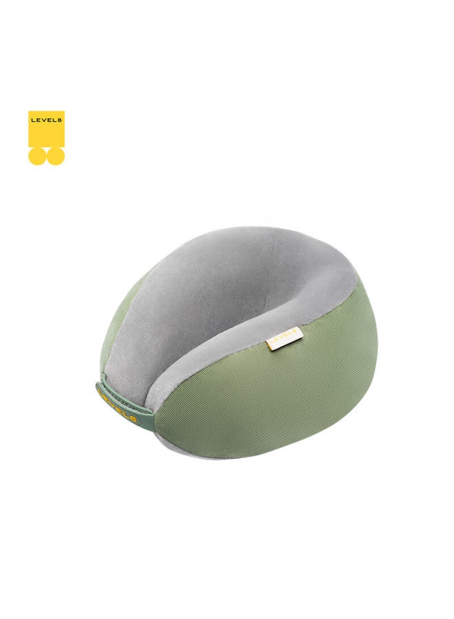 Level8 Horizon 8 Multifunctional U-shaped Neck Pillow, Office Nap Business Portable Travel Float Cloud Roll Series Neck Support Pillow, Sea Cypress Green - Image 1