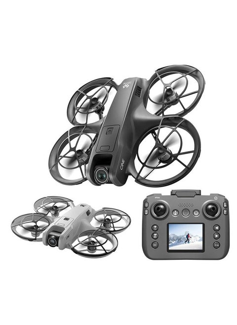 WiFi FPV Drone with LCD Screen Controller – Dual HD Camera, Brushless Motors, Obstacle Avoidance, Optical Flow Hover, Auto Path Flight, Circle Protection, LED Lights, Altitude Hold, 360° Flip – RC Quadcopter Toy for Kids & Beginners