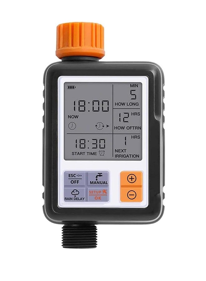 1 شرفة حديقة التلقائي آلة سقي الزهور ، متعددة الوظائف في الهواء الطلق حديقة الرش تحكم ذكي التلقائي نظام الري للماء / غير نافذ للمطر تأخير ، أسود - Image 1