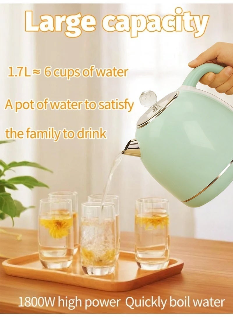غلاية مع حماية التجفيف بالغليان، قاعدة الطاقة القابلة للفصل، إيقاف التشغيل التلقائي، الغليان السريع وسهولة التنظيف ومثالية للماء الساخن أو الشاي أو القهوة 1.7 لتر - Image 3