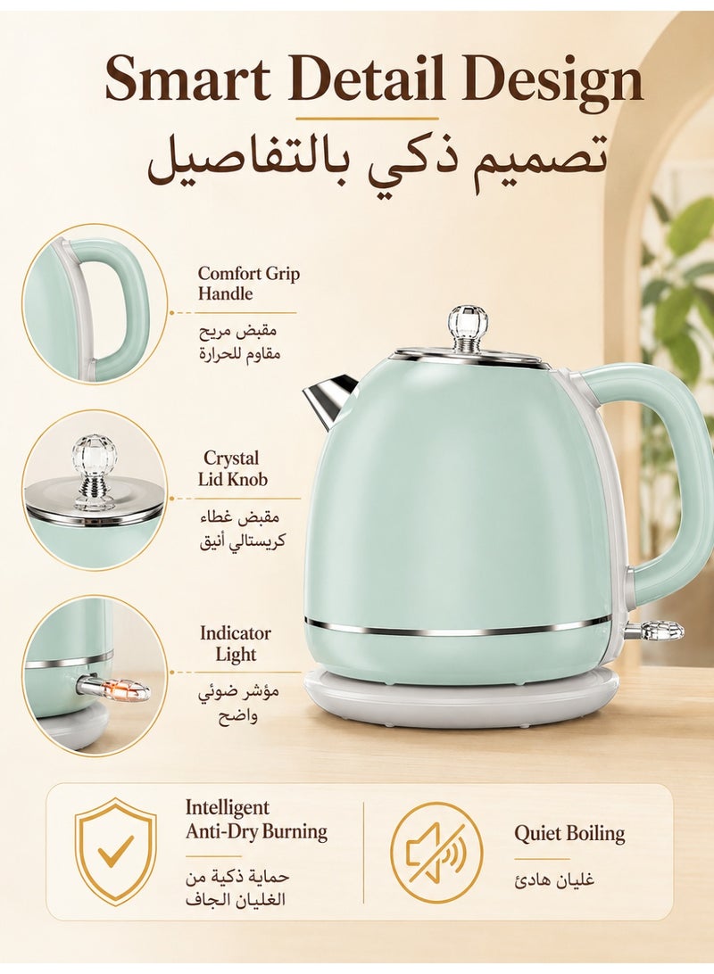 Three sheep Kettle with Boil Dry Protection, Detachable Power Base, Auto Shut Off, Fast Boil & Easy to Clean and Ideal for Hot Water, Tea or Coffee 1.7L - Image 5