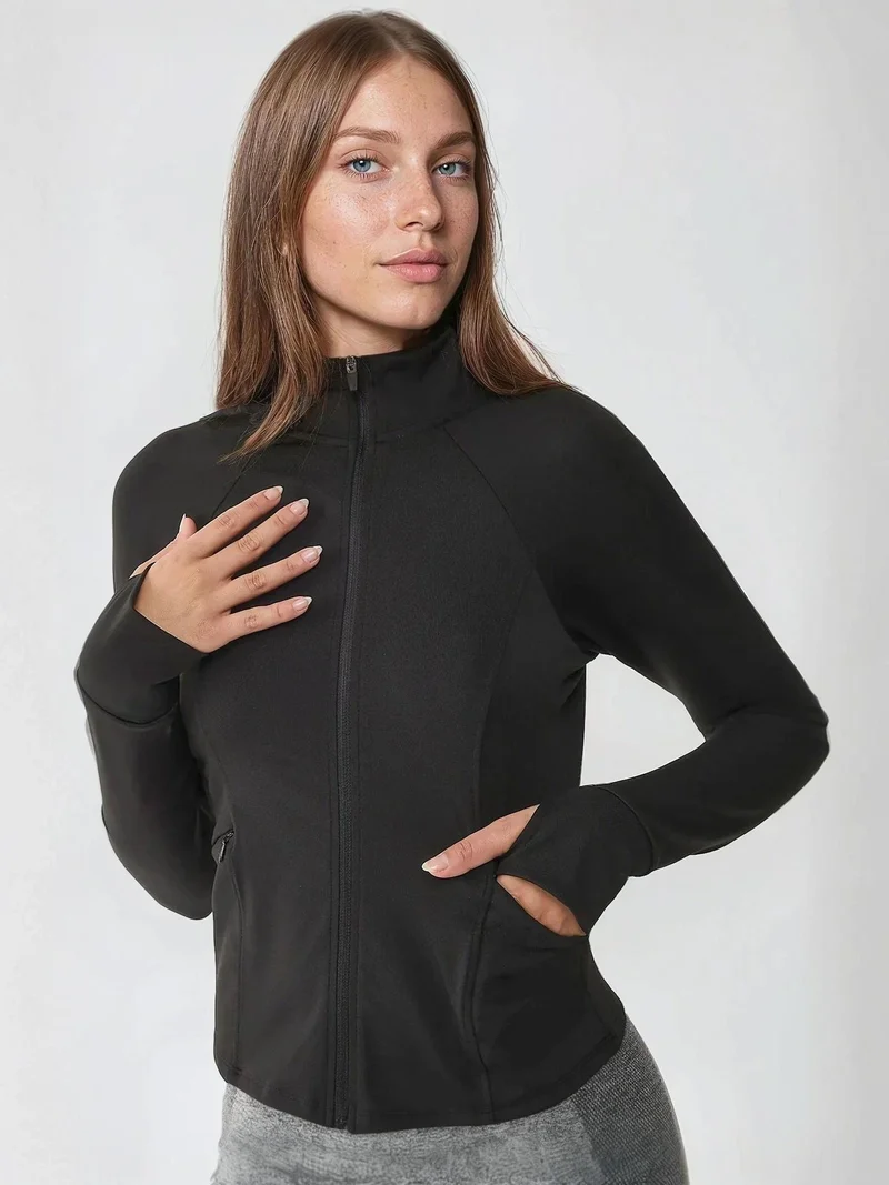 HICCUP Fitted Knitted Turtleneck Active Top