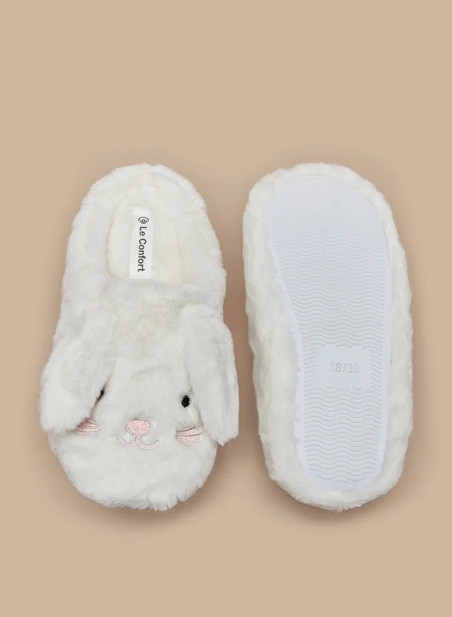 Le Confort Women's Ear Applique Detail Bedroom Slides