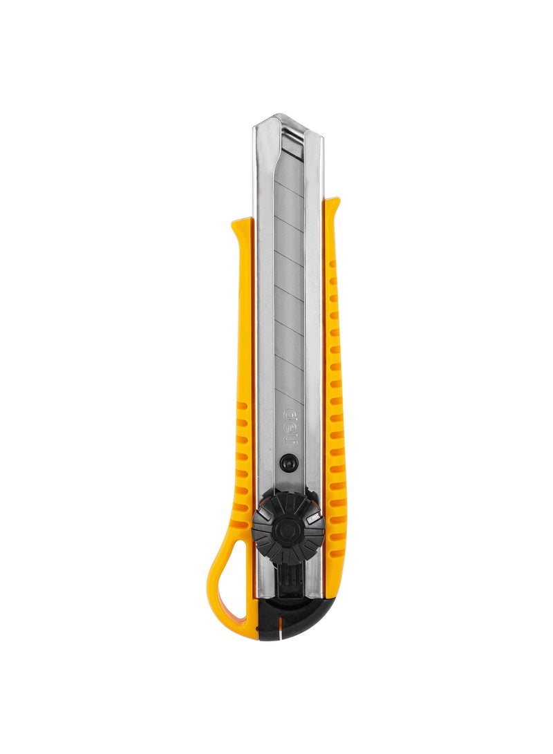 Deli Cutter  - 8 Snap-Off SK5 Steel Edge, Durable Design, Yellow, E2044 - Image 4
