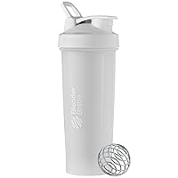 BlenderBottle زجاجة خلط بلندر بوتل كلاسيك V2 مثالية لاهتزازات البروتين وما قبل التمرين، سعة 32 أونصة، بيضاء - Image 4