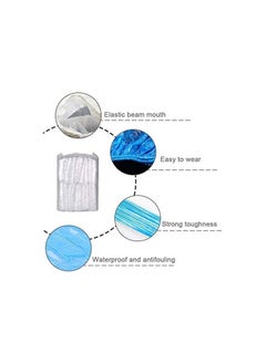 Excefore Disposable Arm Sleeves Covers, 100 Pcs Plastic Waterproof Oversleeves Protector Covers, Sleeves Covers Protector with Elastic on Cuff  - Image 3