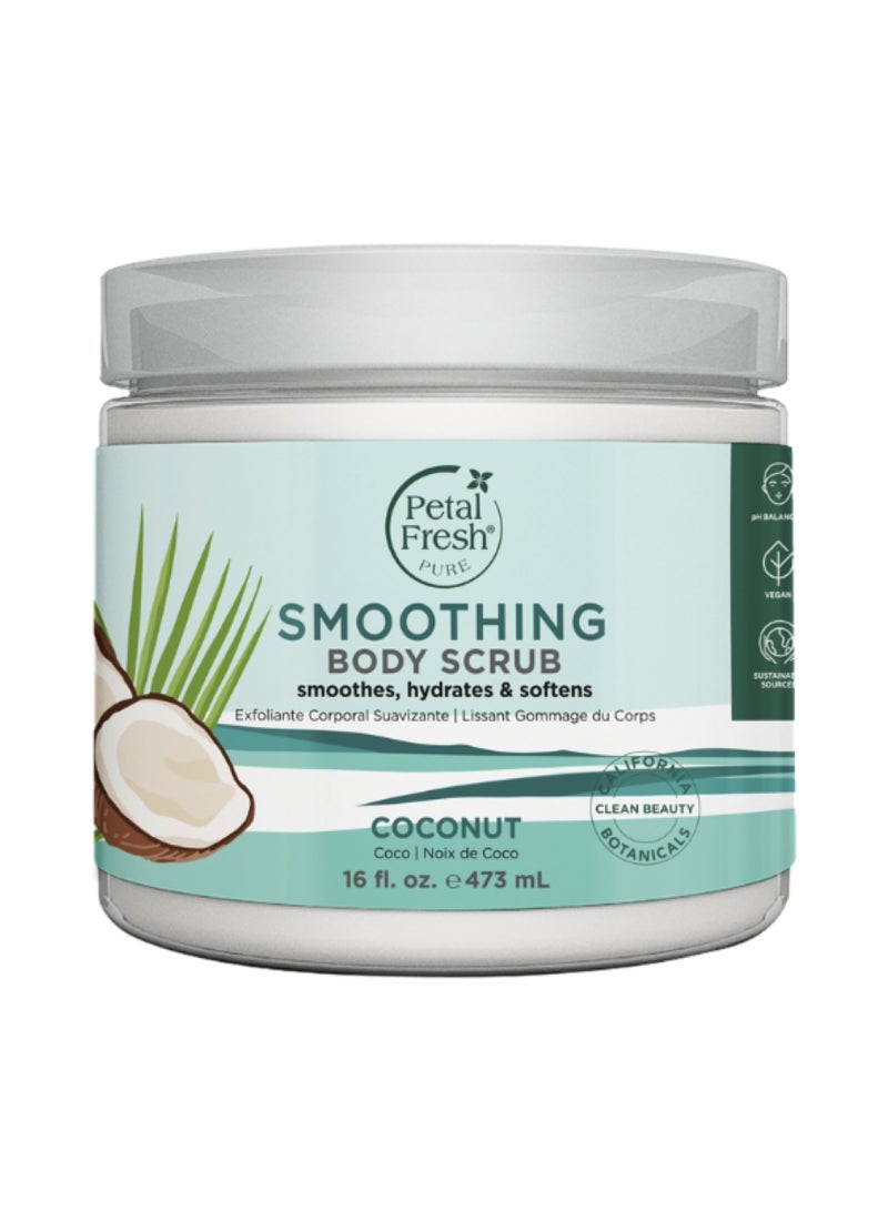 Petal fresh Smoothing Coconut Body Scrub To Naturally Hydrate & Soften Skin - Image 1