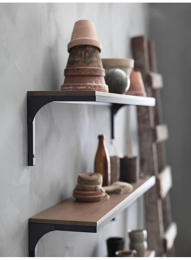 Wall shelf, black, 101x20 cm - Image 2