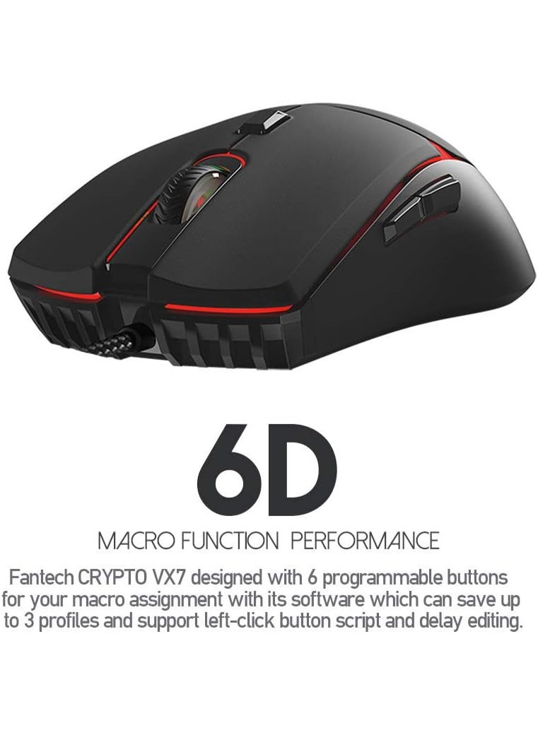 فانتيك CRYPTO II VX7 V2 Gaming Mouse Black - Image 3