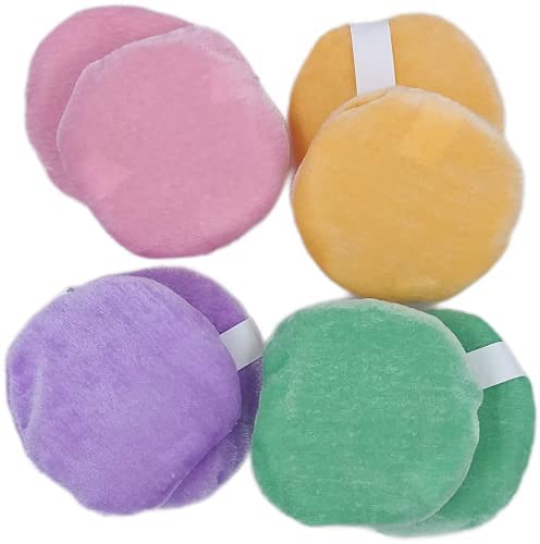 advancedestore Makeup Sponge Beauty Facial Kit Makeup Sponge Round Face Powder Pad Blending Sponge Puff Cotton Makeup Puff with Strap for Powder Foundation Loose Mineral Powder Body 8 PCS - Image 2