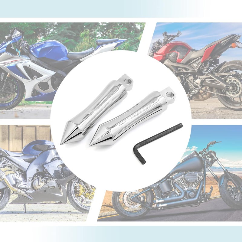 F FIERCE CYCLE Aluminum Alloy Motorcycle Rearsets Footrest Footpeg for Harley Davidson - Image 5