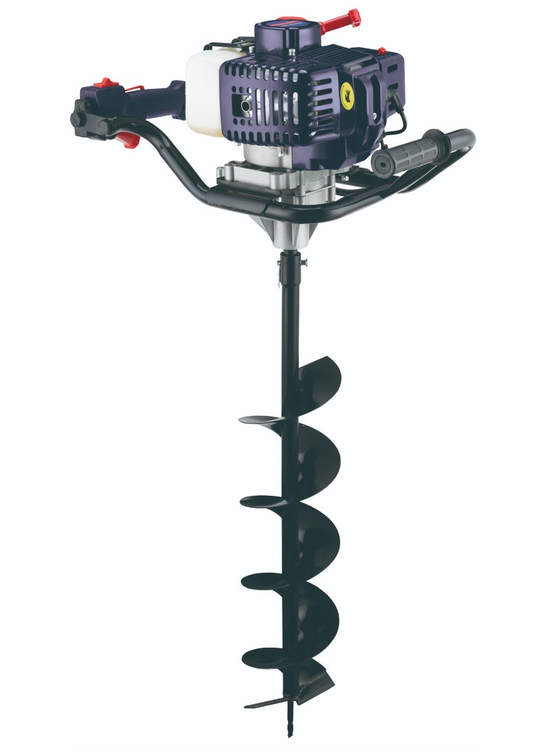 makute - Earth Auger Gasoline Powered, 52CC 2.2HP– 1600W, Adjustable Depth, Ergonomic Handle, 1200ml Fuel Tank, Heavy-Duty Soil Digging for Home & Professional Use- EA52 - Image 1
