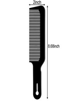 BOAO 3 Pack Barber Combs Clipper Comb Flat Top Clipper Comb Hair Cutting Combs Great For ClipperCuts And Flattops (Black)  - Image 2