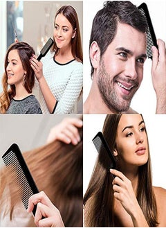 BOAO 3 Pack Barber Combs Clipper Comb Flat Top Clipper Comb Hair Cutting Combs Great For ClipperCuts And Flattops (Black)  - Image 3
