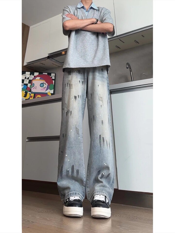 Unisex Casual Daily Denim Jeans - Image 5