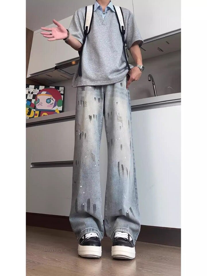 Unisex Casual Daily Denim Jeans - Image 4