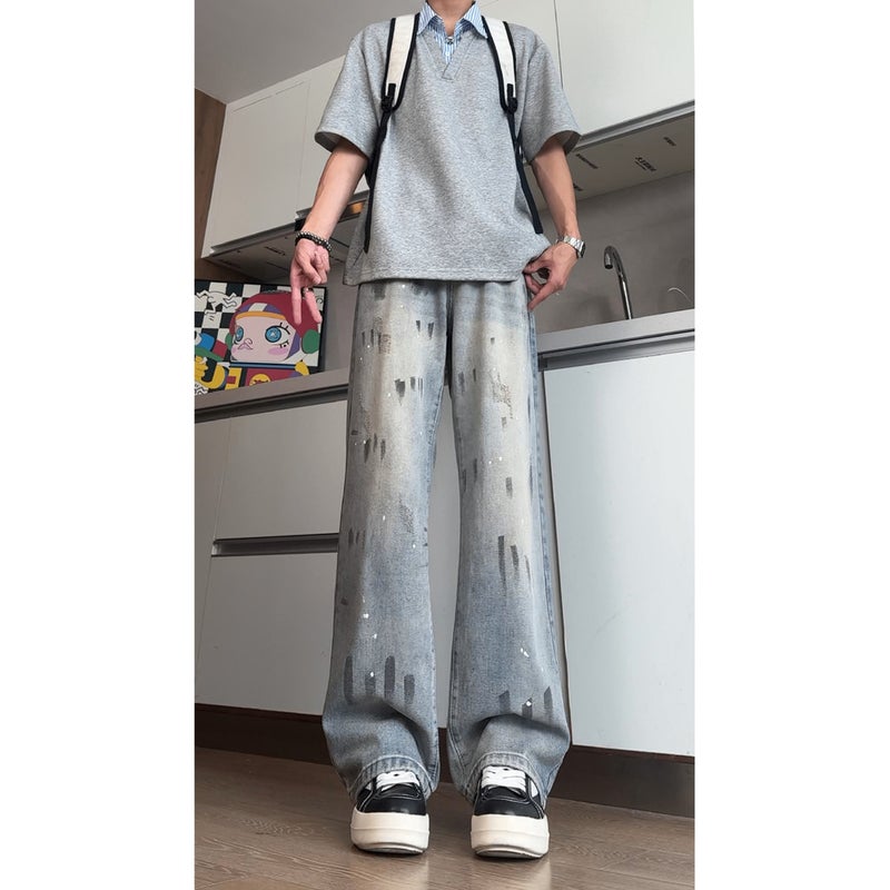 Unisex Casual Daily Denim Jeans - Image 2