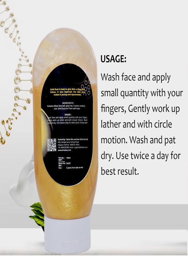 DR. TALAT'S Dr.Talat's Gold Face Wash | For Glowing & Bright Skin | Sulphate & Paraben free | For women & men | Net qty- 125 ml - Image 5