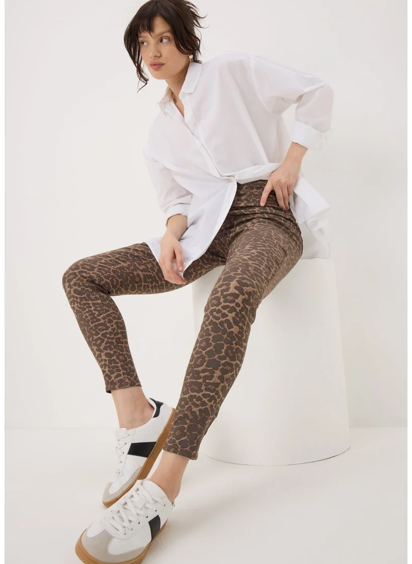 Matalan Brown Animal Print Jeggings