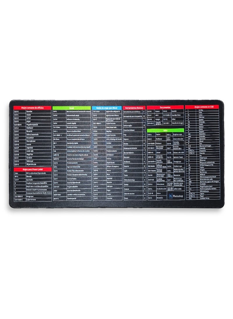 Generic - Gaming Mouse Pad Size 70X30 CM - Stitched Edges Anti-slip rubber base-Optimized for all mouse sensitivities and sensors - Image 1