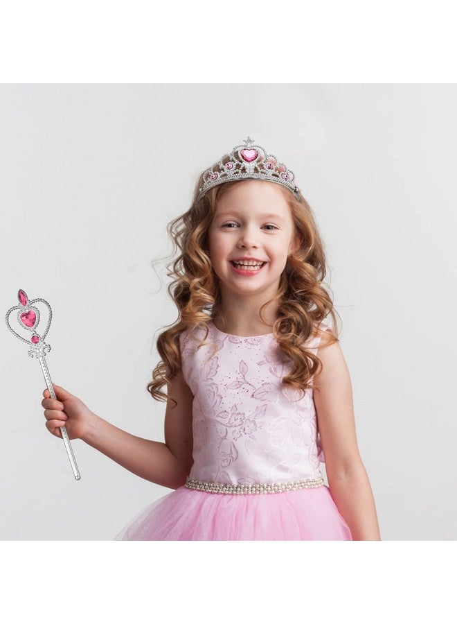 Yinder 12 Costume Dress Up Play Set Includes Princess Birthday Party Favor Bags Princess Crown Princess Wand Princess Goodie Bags Princess Gift Bags Toy Princess Tiara Rings Princess Party Decorations - Image 4