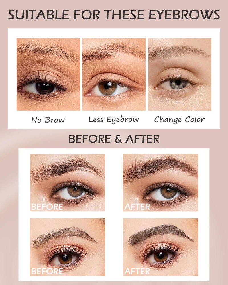 Lestpola Waterproof Brow Gel Clear, 2PCS Strong Hold Eyebrow Gel Set, Thickening Eyebrow Mascara Long-Lasting Quick-Drying Transfer-Proof Brow Setting Glue Kit, Natural-Looking Brows, Women Girl Eye Makeup-00# - Image 5