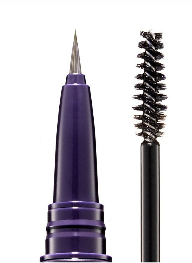 Kevyn Aucoin - True Feather Brow Marker Gel Duo, Ash Blonde: Dual-ended. Shapes, defines + sets brows for full, natural finish. Precise makeup brush tip. Invisible gel formula creates flexible hold. - Image 1