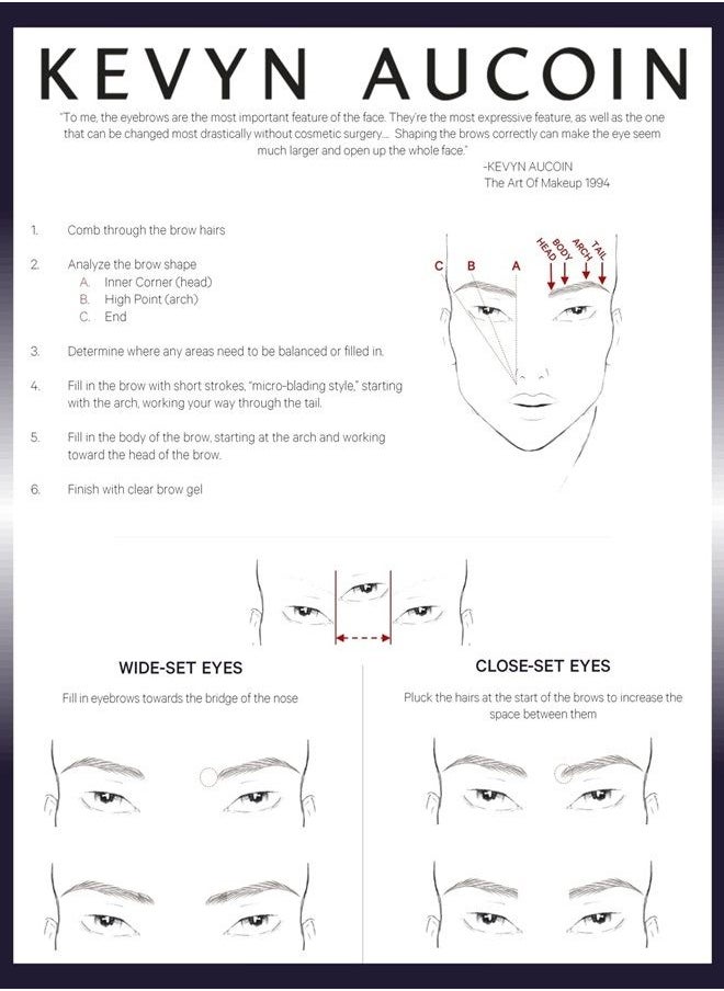 Kevyn Aucoin - True Feather Brow Marker Gel Duo, Ash Blonde: Dual-ended. Shapes, defines + sets brows for full, natural finish. Precise makeup brush tip. Invisible gel formula creates flexible hold. - Image 1