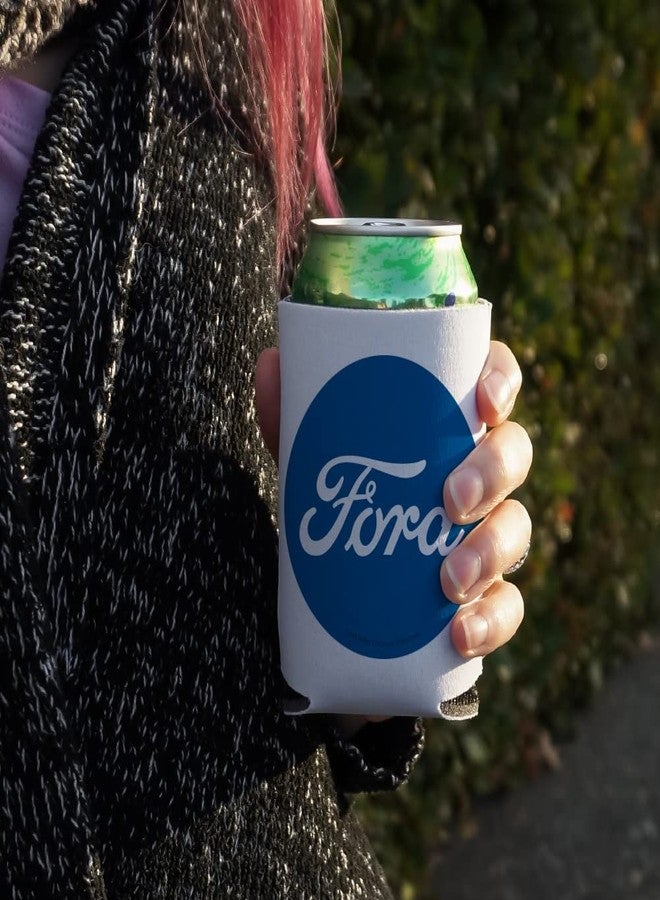 GRAPHICS & MORE Ford Classic Script Logo Can Cooler - Drink Sleeve Hugger Collapsible Insulator - Beverage Insulated Holder - Image 3