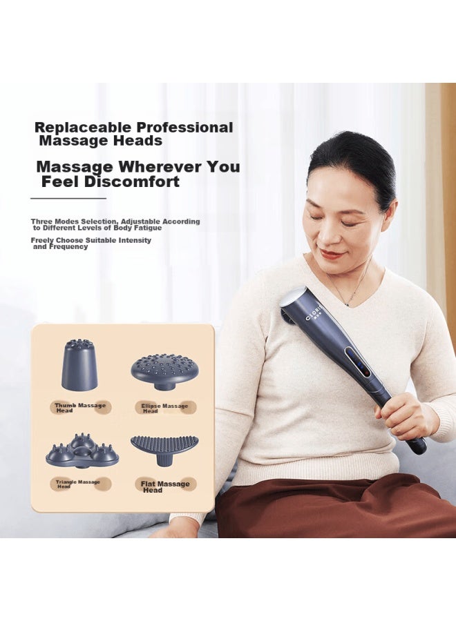 Cloris German Cervical Massager Shoulder And Neck Massager Handheld Vibration Massage Hammer Full Body Massager Device Gift For Parents Birthday Present For Wife G23a - Image 3