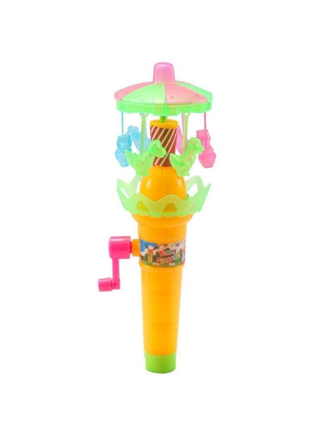 Children's Hand-cranked Carousel Lotus Lamp Small Windmill Luminous Toy Lighting Educational Fun Gift Tremolo-Color:Carousel Dinosaur Pendant-Specifications:Standard  - Image 1