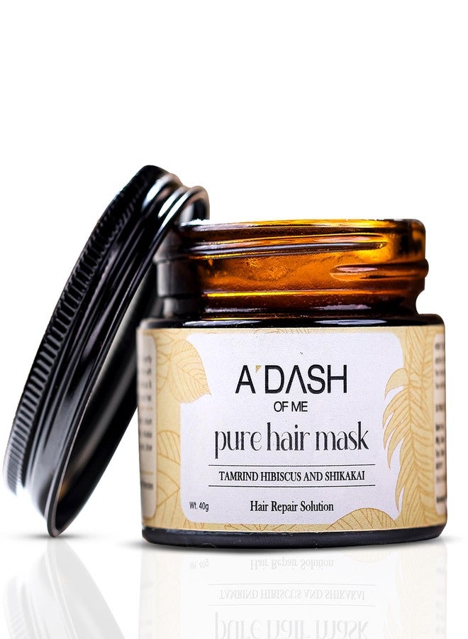 A Dash of Me Pure Tamarind Herbal Mask (40g) | Frizz Control & Damage Repair | Growth Support with Hibiscus, Shikakai & Methi | Smooth Silky Results - Image 1