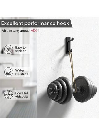 4 Pack Self Adhesive wall Hooks, Heavy Duty Stainless Steel Hooks, Easy to Install Bathroom Kitchen Organizer Hooks for hanging Towel, Clothes, utensils,No Drilling Needed - view 3