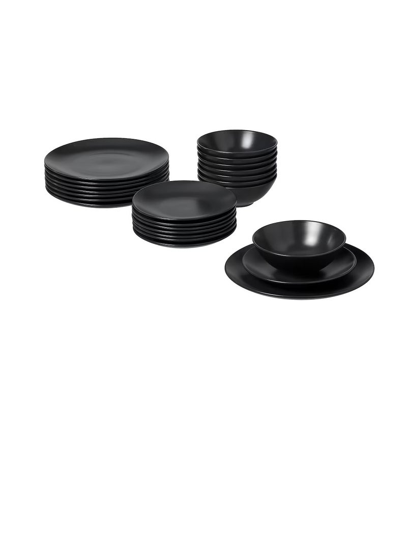 24-piece service, matt dark grey - Image 2