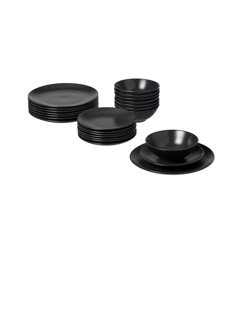 24-piece service, matt dark grey - Image 1