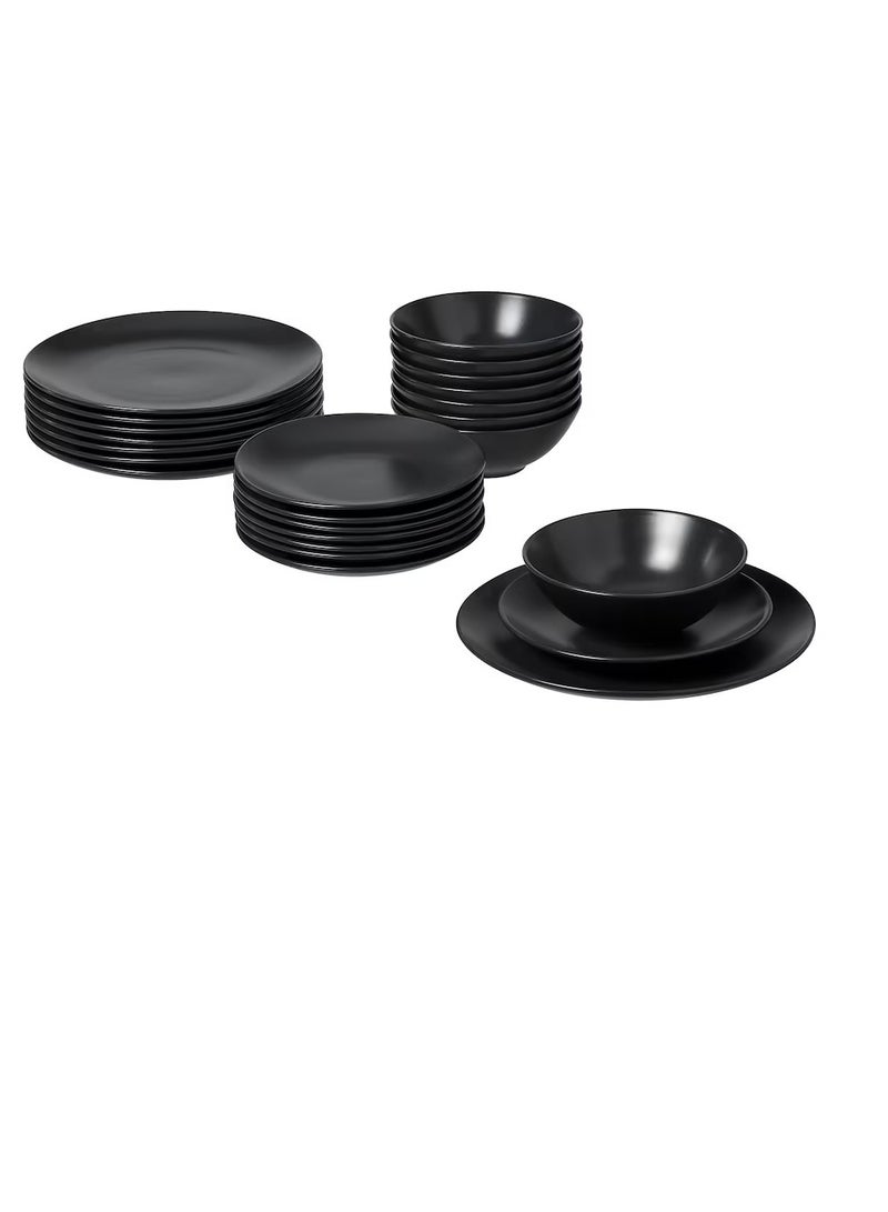 24-piece service, matt dark grey - Image 3