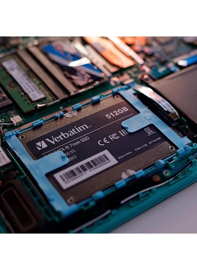 Vi550 S3 SSD - internal SSD 512GB - Solid State Drive - 2.5'' SATA III interface - internal SSD drive with 3D NAND technology - high performance SSD 512GB - 500MB/s - black